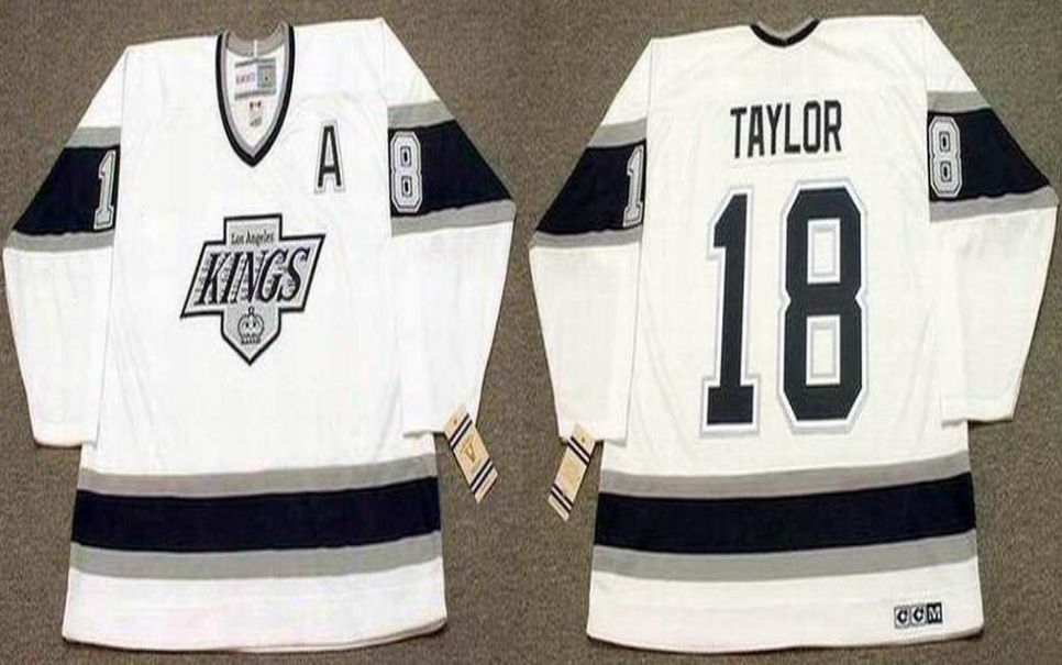 2019 Men Los Angeles Kings #18 Taylor White CCM NHL jerseys->los angeles kings->NHL Jersey
